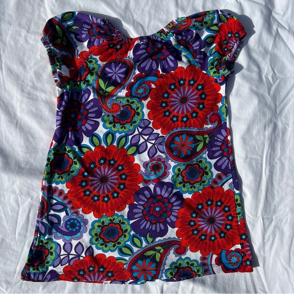 Hanna Andersson Retro Floral Print T-Shirt Dress, 120 cm (US 6-7) - Picture 2 of 5